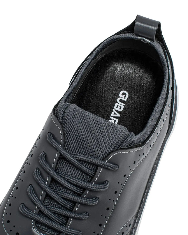 Men’s Busin Casual Leather Wingtip Sneakers