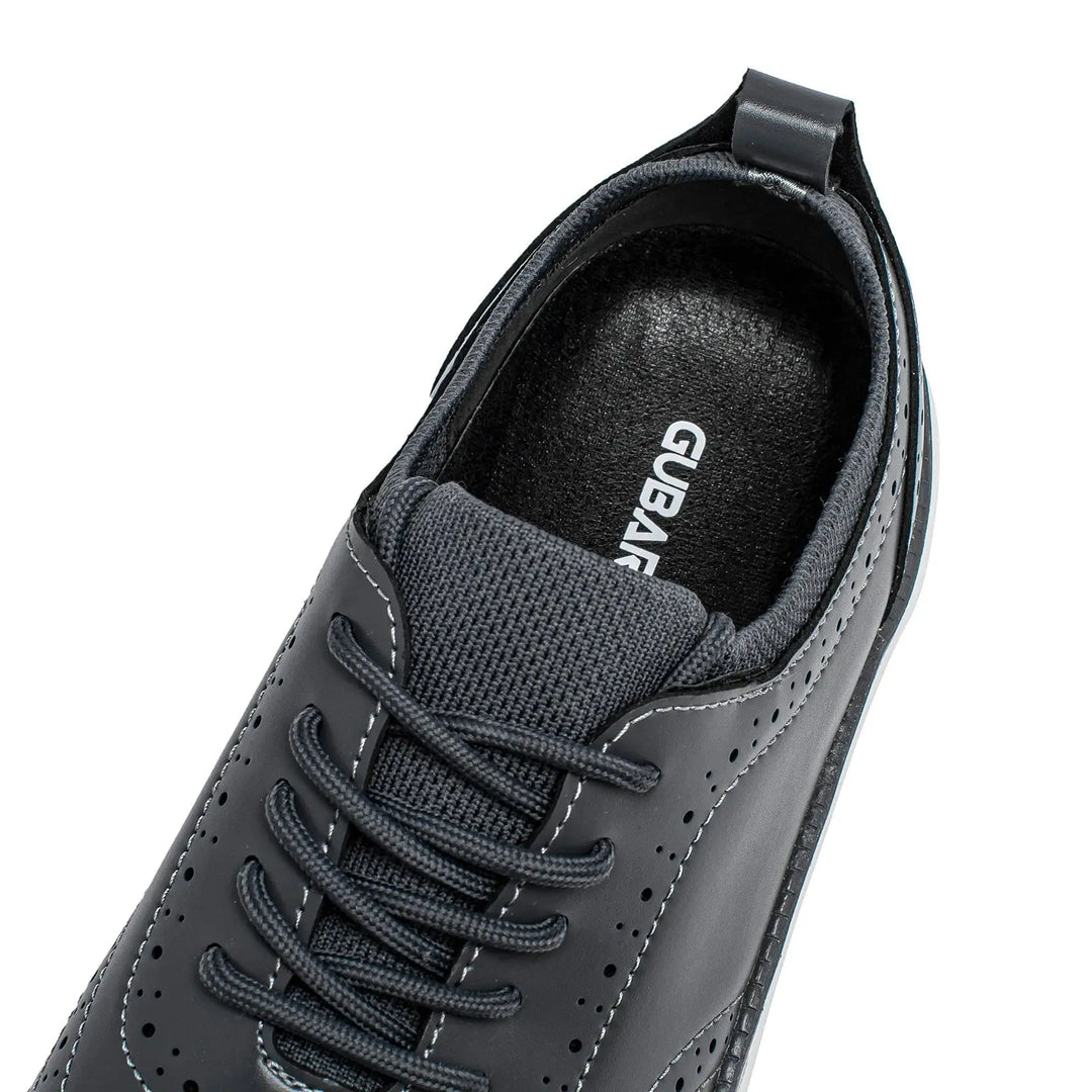 Men’s Busin Casual Leather Wingtip Sneakers-HighTouch