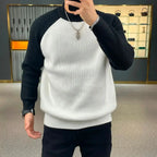 Color-Blocked Pullover Sweater Men-HighTouch