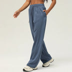 Women Cozy Wide Leg Sweatpants Soft Lounge Pants-HighTouch