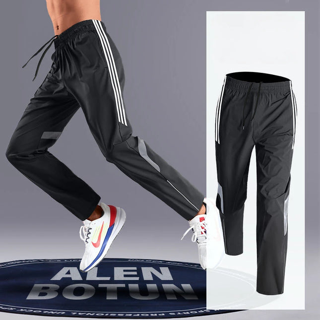 Lightweight Men’s Ice Silk Quick-Dry Straight-Leg Sweatpants