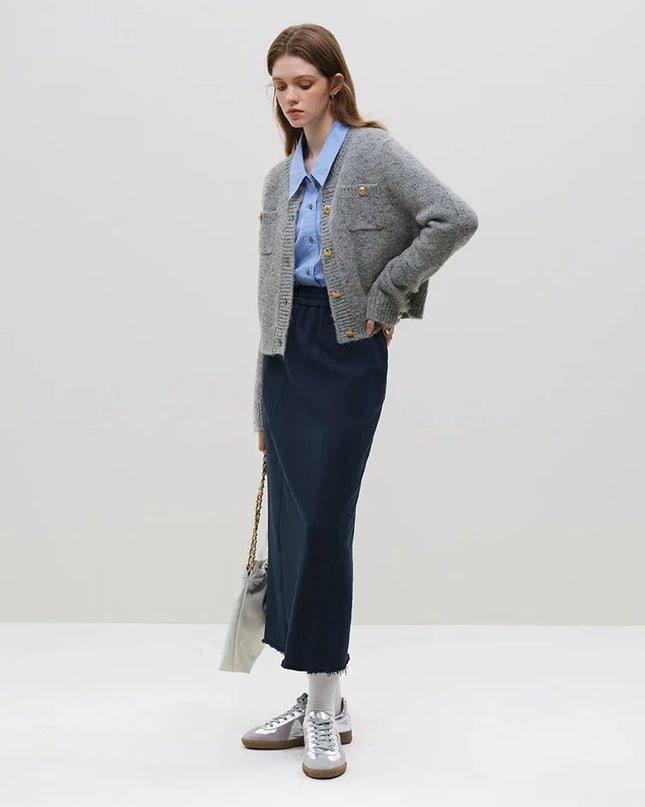 Wool Knit Vest Women
