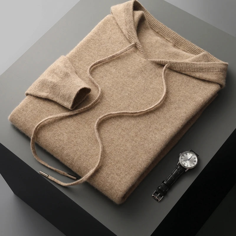 Men's Merino Wool Hoodie – Warm & Breathable