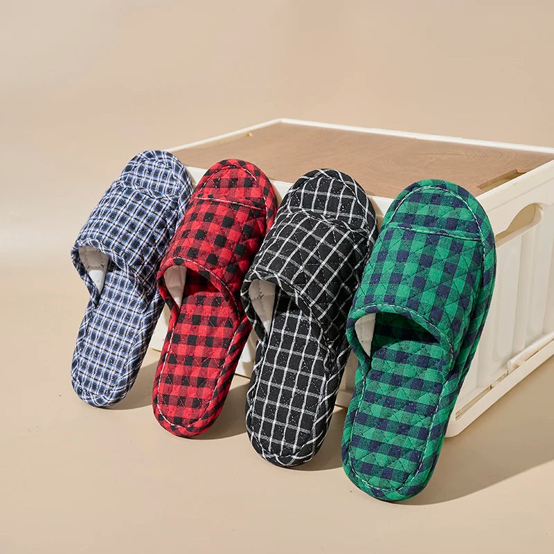 Soft Fabric Non-Slip House Slippers Women