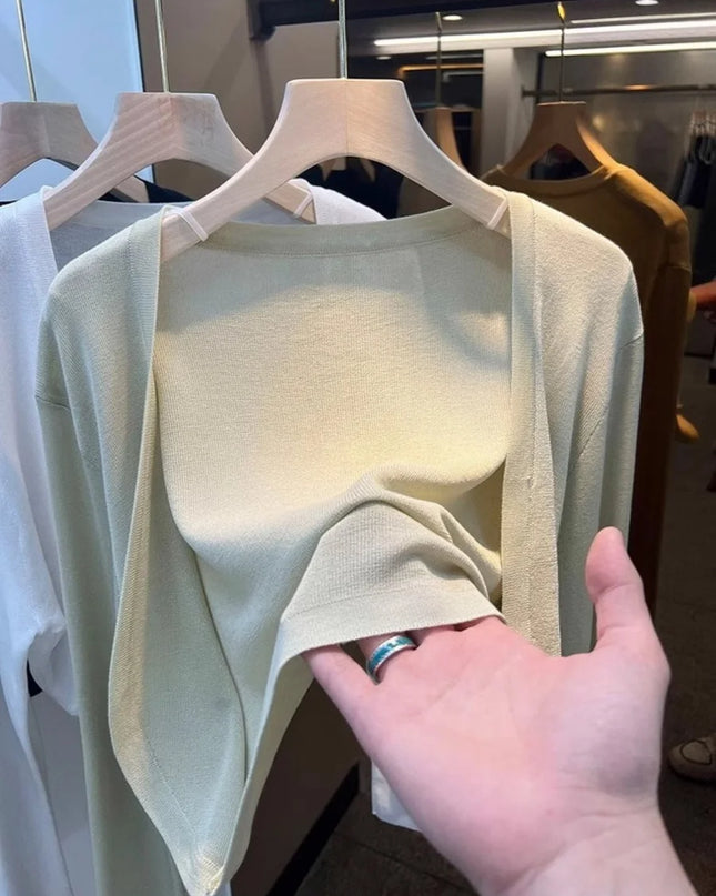 Lightweight Ice Silk Short Sunscreen Cardigan