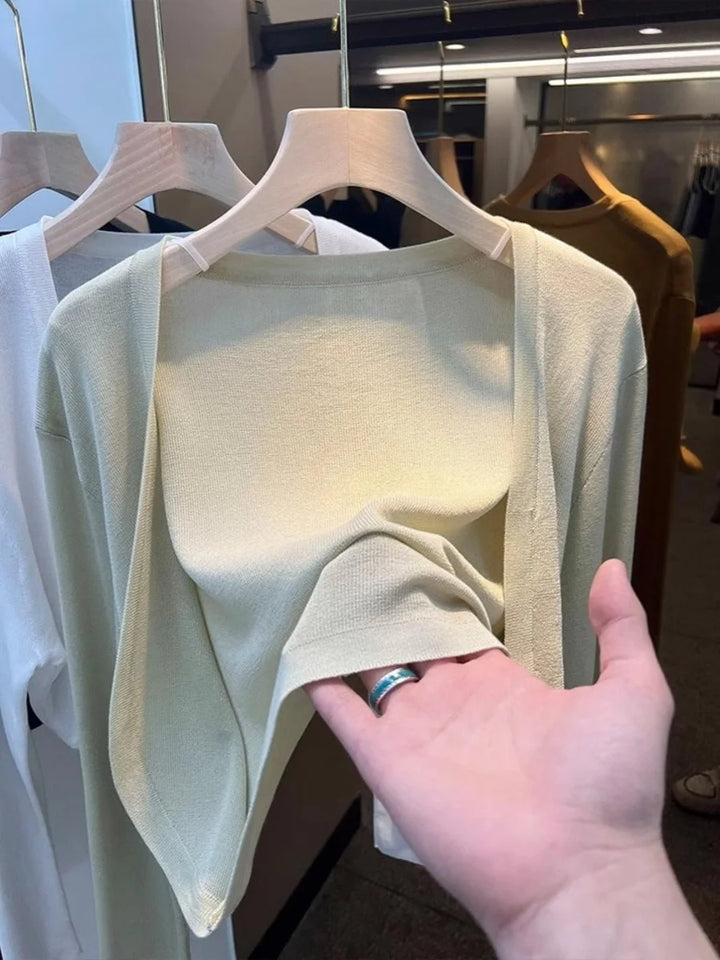 Lightweight Ice Silk Short Sunscreen Cardigan-HighTouch