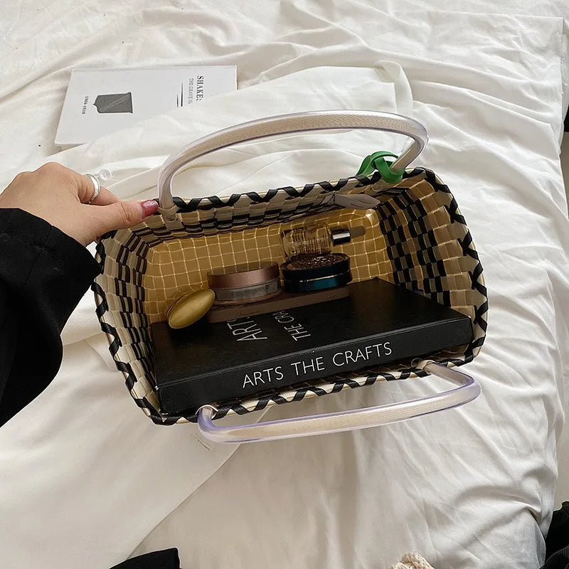 Large Boho Straw Woven Tote – Summer Beach & Daily Shoulder Bag