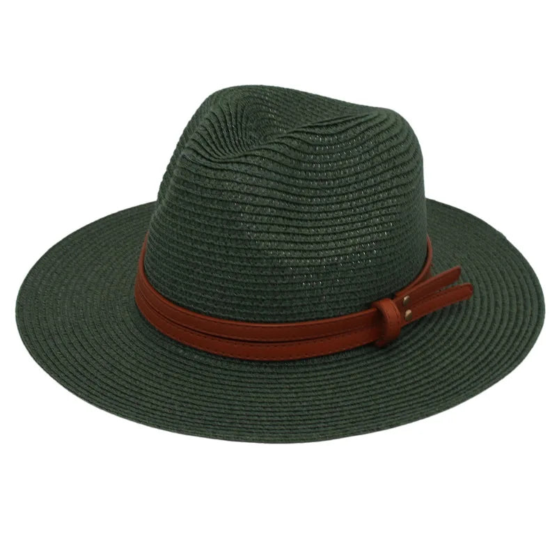 Breathable Straw Panama Sun Hat-HighTouch
