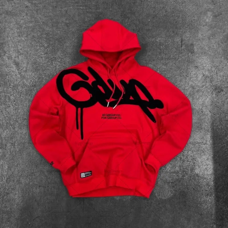 Y2K Harajuku Oversized Letter Hoodie (Thin)