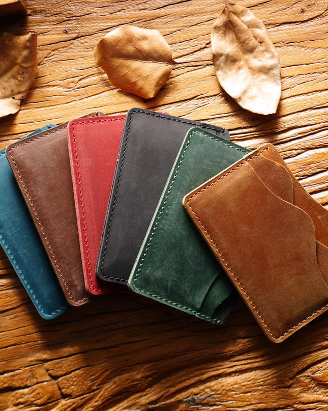 Slim Leather Bifold Wallet