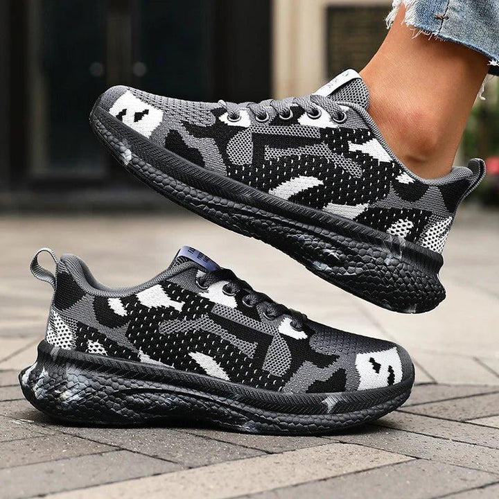 Camo Trail Sneakers – Breathable Cushioned Support