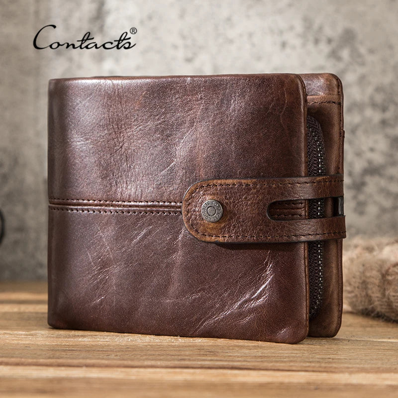 Men’s Crazy Horse Leather Wallet