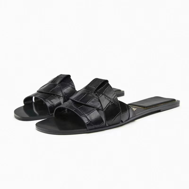 Women’s Breathable Summer Flat Slides-HighTouch
