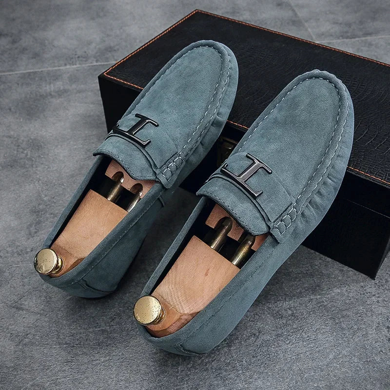 Fashion Suede Men’s Casual Loafers-HighTouch