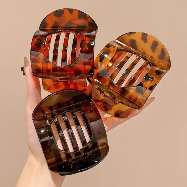 Korean Leopard Spoon Hair Clip