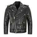 Men’s Slim-Fit PU Leather Motorcycle Jacket-HighTouch