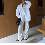 High-Waisted Wide-Leg Suit Pants – Multicolor Office Trousers for Women-HighTouch