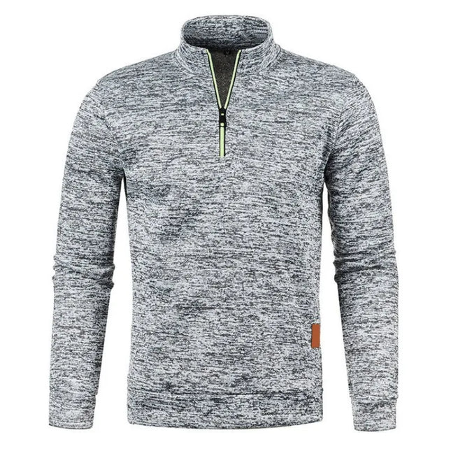 Men’s Fleece-Lined Half Zip Turtleneck Pullover Jacket