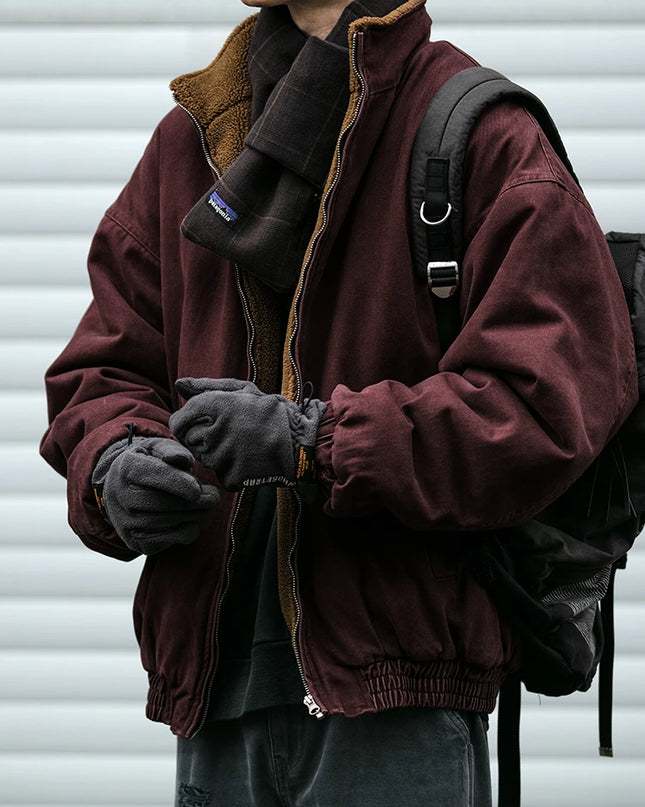 Japanese Vintage Polar Fleece Jacket Men