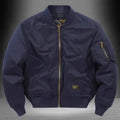 Unisex Vintage Cotton Loose-Fit Bomber Jacket – Lightweight Streetwear-HighTouch