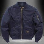 Unisex Vintage Cotton Loose-Fit Bomber Jacket – Lightweight Streetwear-HighTouch