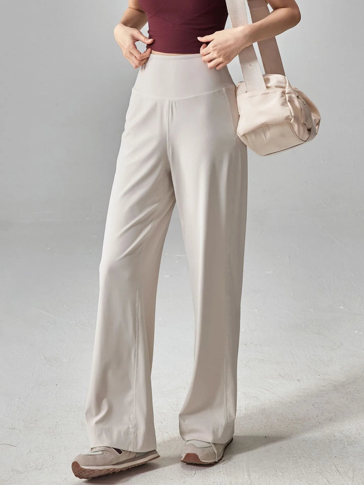 High-Waisted Stretch Lounge Sweatpants with Pockets-HighTouch