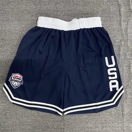 Men’s Quick-Dry Elastic Waist Basketball & Running Shorts with Pockets