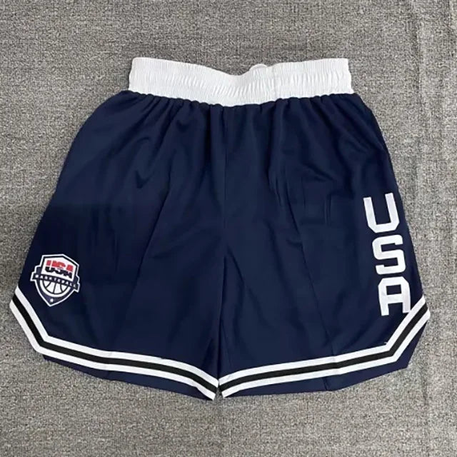 Men’s Quick-Dry Elastic Waist Basketball & Running Shorts with Pockets