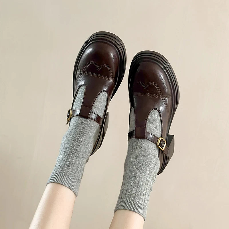 Retro T-Strap Mary Jane Women’s Heels-HighTouch