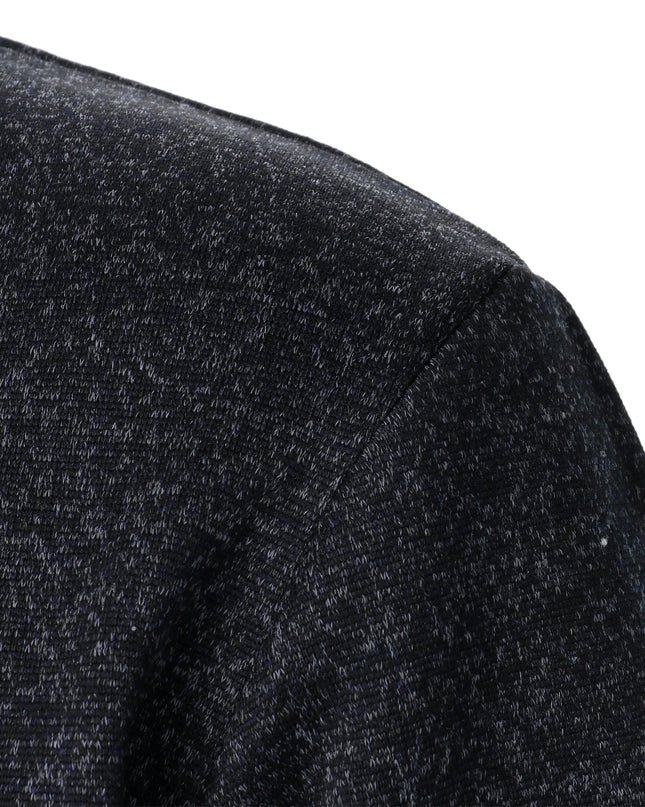 Men’s Stand Collar Knitted Sweater