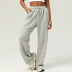 Women Cozy Wide Leg Sweatpants Soft Lounge Pants-HighTouch
