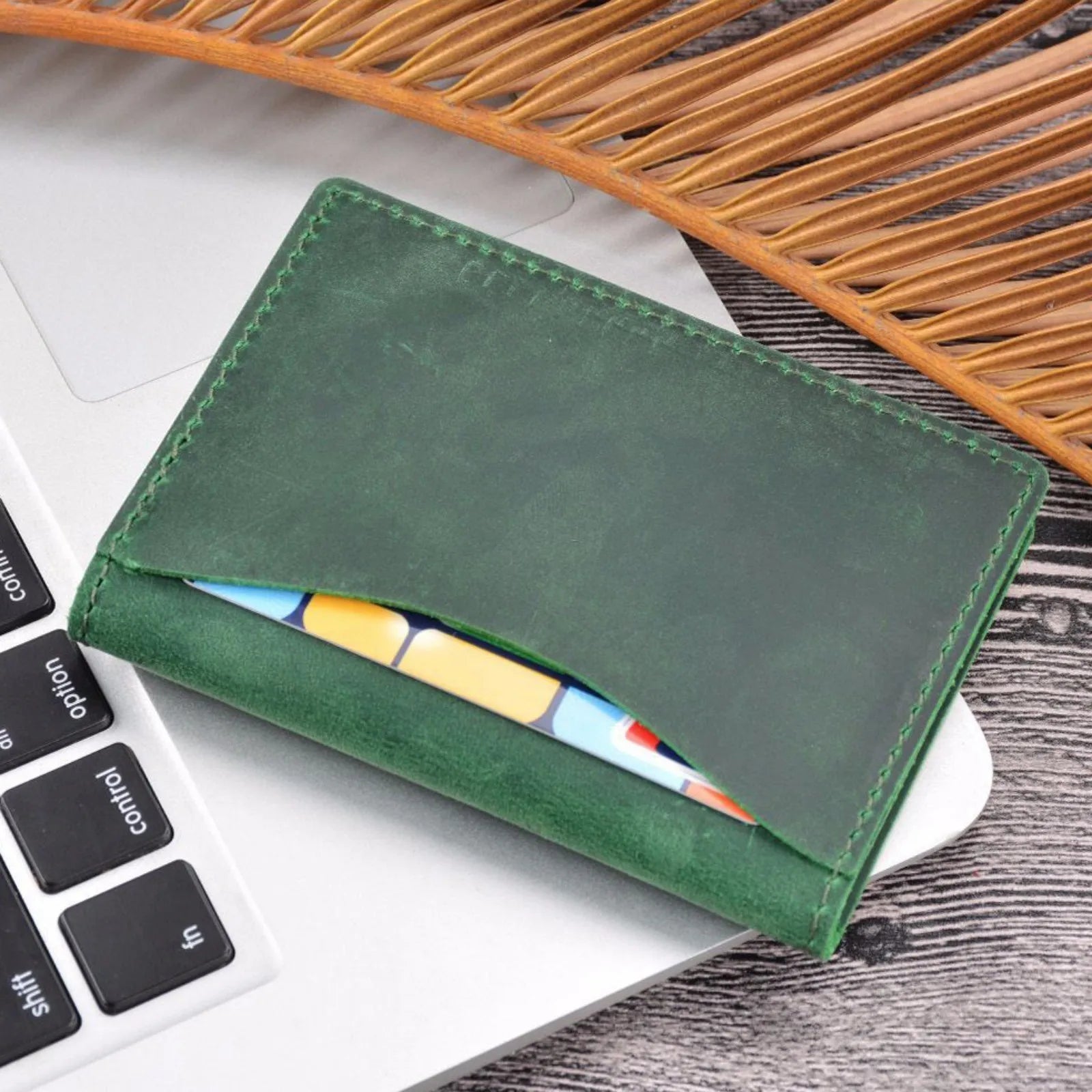 Slim Leather Bifold Wallet