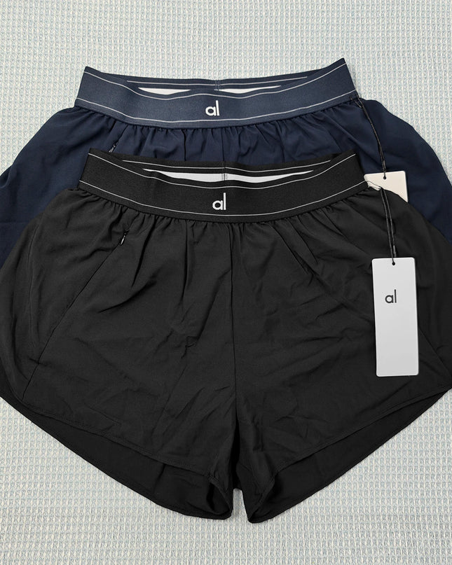 Summer Women's Thin Fast Drying Sports Shorts Elastic High Waist Loose Yoga Shorts Comfortable Yoga Running Gym Shorts