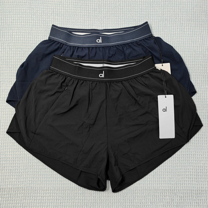 Summer Women's Thin Fast Drying Sports Shorts Elastic High Waist Loose Yoga Shorts Comfortable Yoga Running Gym Shorts-HighTouch