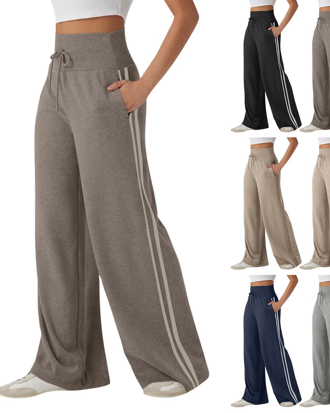 Women’s High-Waisted Wide-Leg Sports Pants