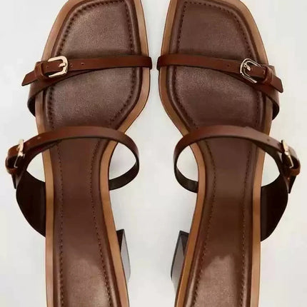 Bow-Decorated Roman Sandals