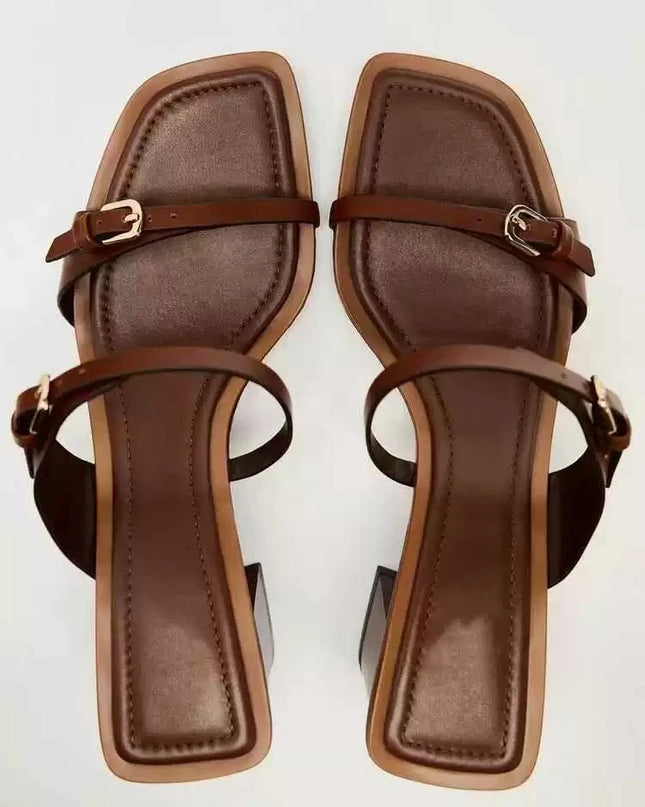 Bow-Decorated Roman Sandals