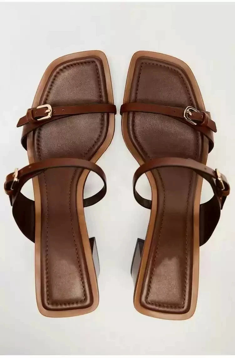 Bow-Decorated Roman Sandals