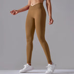 Women’s Seamless High-Waisted Cross-Over Scrunch-Butt Leggings – Lift & Shape-HighTouch