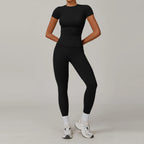 Women High Waist Yoga Set 2 Piece Fitness Gym Wear-HighTouch