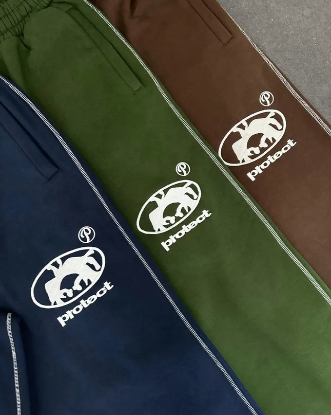 Streetwear Letter Embroidery Loose Sweatpants – Y2K Harajuku Wide-Leg Statement