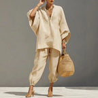 Gianna - Women Boho Elegant Linen Matching Set