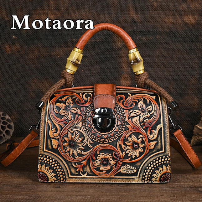 Vintage PU Wide-Strap Bucket Crossbody Bag – Large Capacity Shoulder Satchel for Women