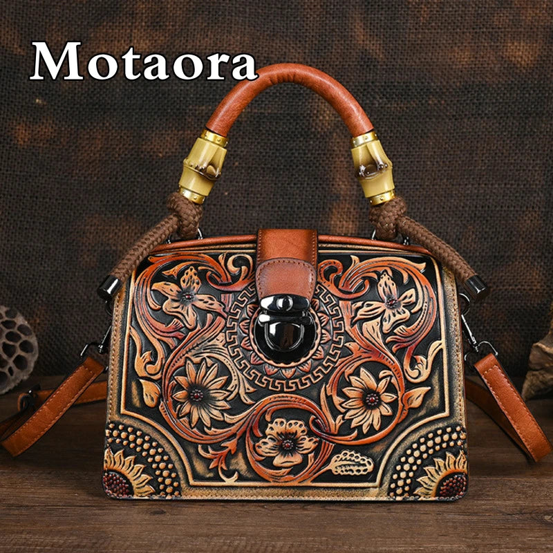 Vintage PU Wide-Strap Bucket Crossbody Bag – Large Capacity Shoulder Satchel for Women-HighTouch