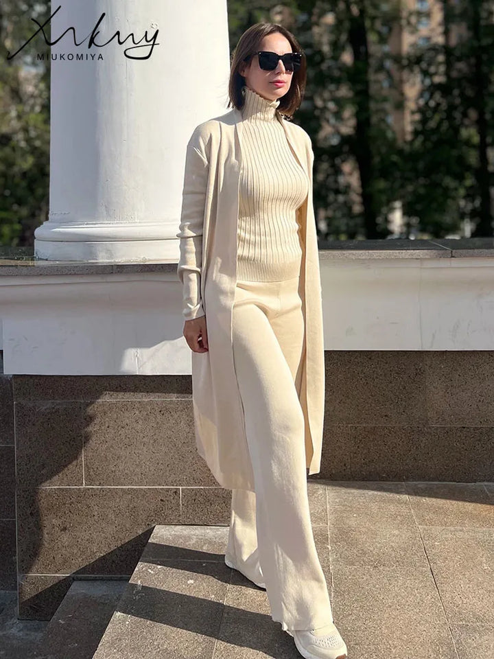 3‑Piece Knit Suit-HighTouch