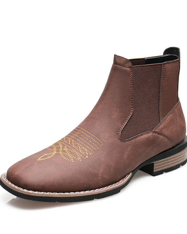 Men’s Embroidered Ankle Boots
