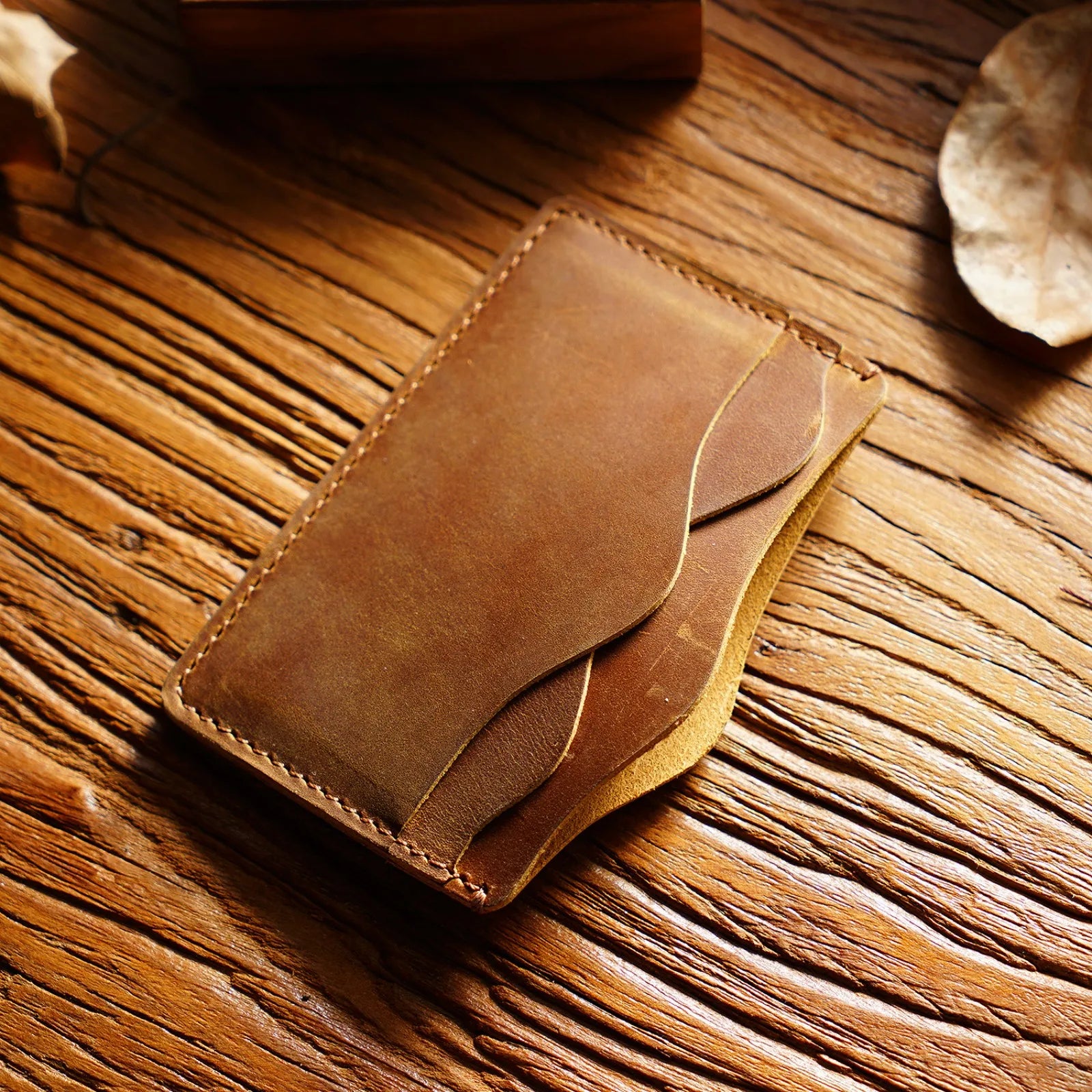 Slim Leather Bifold Wallet