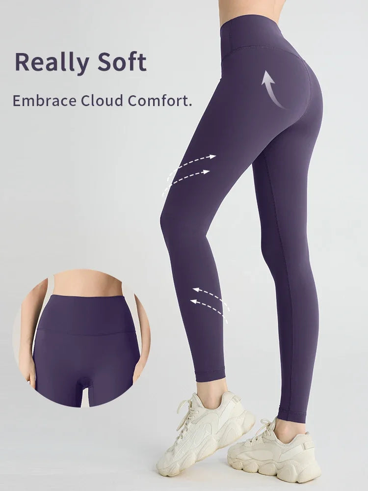 Yoga Leggings Women High Waisted Hip Lifting Fitness Leggings Running Cycling Pants-HighTouch