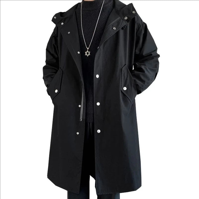 Oversized Hooded Streetwear Jacket Men-HighTouch