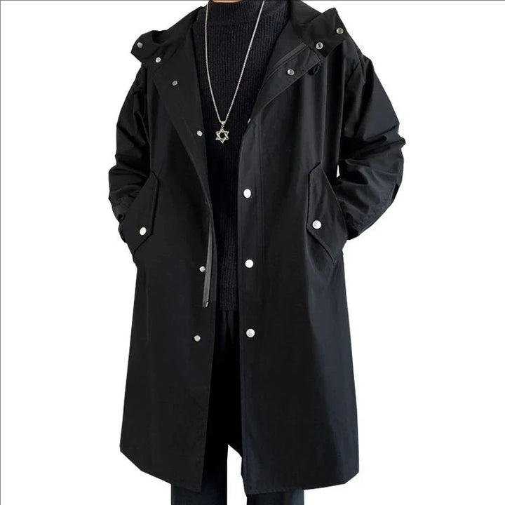 Oversized Hooded Streetwear Jacket Men-HighTouch